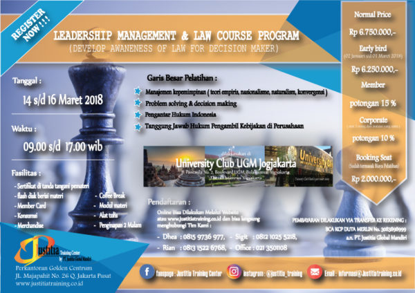 Leadership Management & Law Course Program